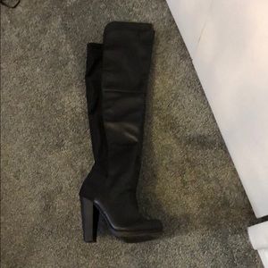 Material girl over the knee boots